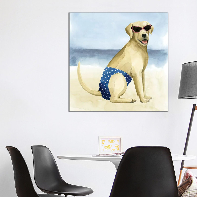 Hot Dog III by Grace Popp - Wrapped Canvas Painting, 93.98 cm H x 93.98 cm W x 1.91 cm D