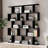 62.6" H Geometric Bookcase 5 Tier S-Shaped Room Divider Bookshelf-841778648