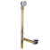 17 ga. Tip-Toe Bathtub Leg Drain Assembly with Patented Deep Soak Overflow on Ball Joint