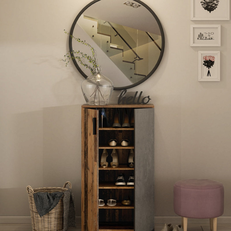 Bowry 18 Pair Shoe Storage Cabinet