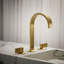 Components Bathroom Sink Spout With Ribbon Design