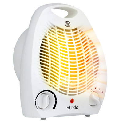 Abode 856 BTU Electric Compact Space Heater with Adjustable Thermostat