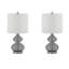Curved Glass Table Lamp Set Of 2