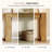 41.3‑inch Wood Console Table With Double Base