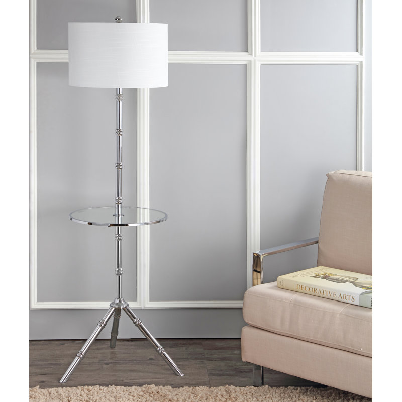 Lampe sur pied en métal 61,75 "Imler, Chrome
