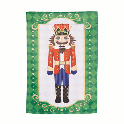 Trio Nutcracker Reversible Suede Garden Flag