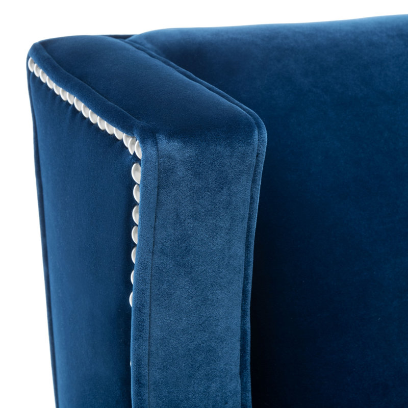 Higdon Velvet Chaise Lounge, Velvet Ash Gray