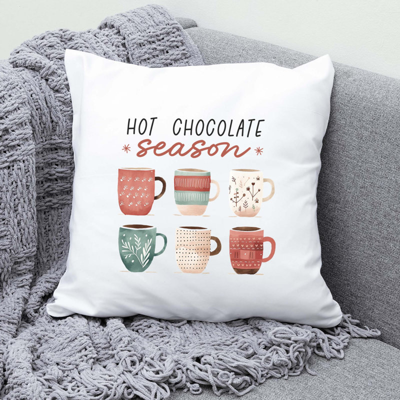 12_CozyChristmas Reversible Throw Pillow, 18" x 18"