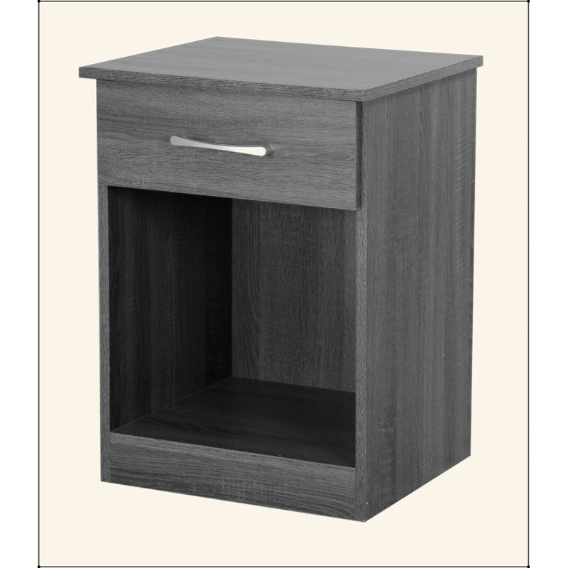 Table de chevet Lindsey, gris