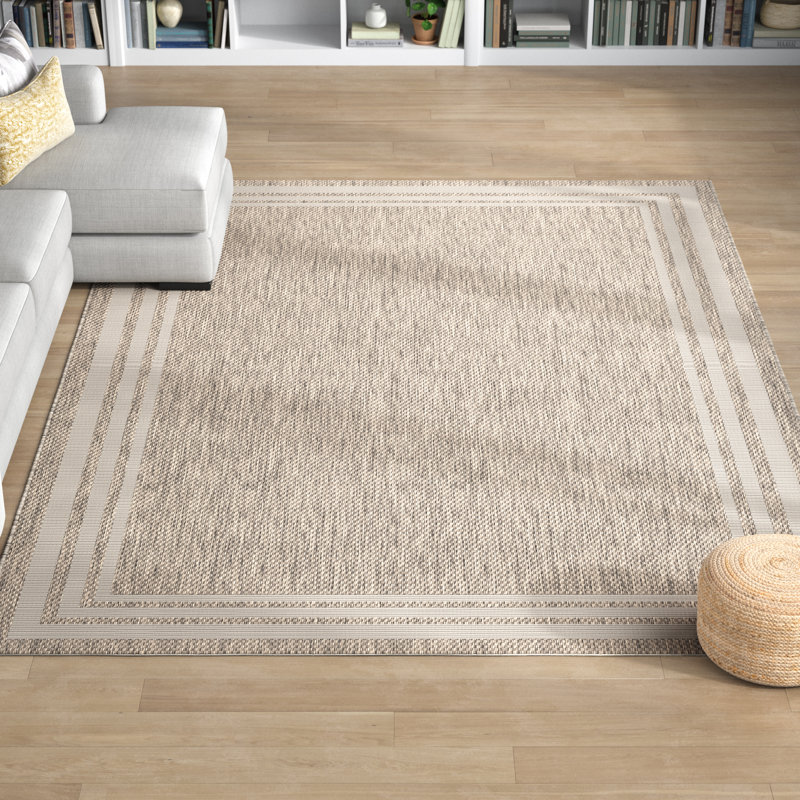 Nola Geometric Rectangle Outdoor Area Rug, Rectangle 8'10" x 12'