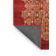 Tapis doré / rouge à motif floral Sazur-1196567788