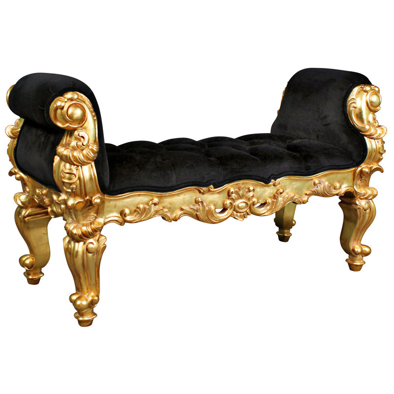 Banc en bois massif Rococo Arrondissement