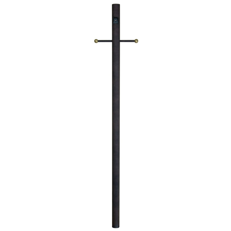 Lampadaire d'extérieur 84 po, Rouille / Oui / Non