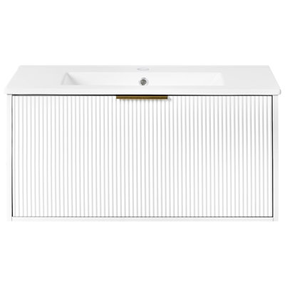Rutilia 80.00mm Single Bathroom Vanity with Basin