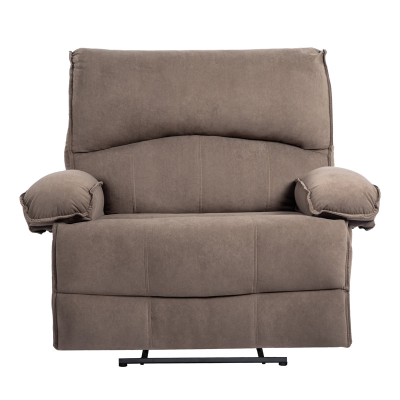 Oversized Manual Recliner Chair Sofa For Living Room, Brown