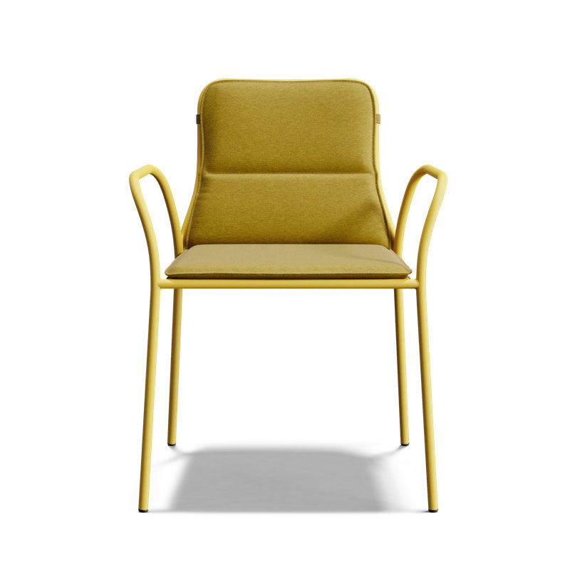 XY Outdoor Dining Chair, Yellow