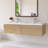 60'' Wall Mounted Single Bathroom Vanity With Glossy White Solid Surface Basin-1133831974
