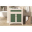 Ensemble de meuble-lavabo 30 po avec lavabo en céramique, armoire de rangement moderne avec cadre réglable en bois massif
