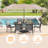 6 - Person Patio Dining Set with Rectangular Table-98781148