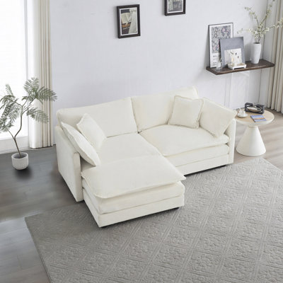 Canapé avec un repose-pieds