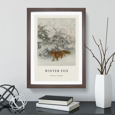 Fox in the Snow Vol.4 1 Piece Single Picture Frame Wall Art