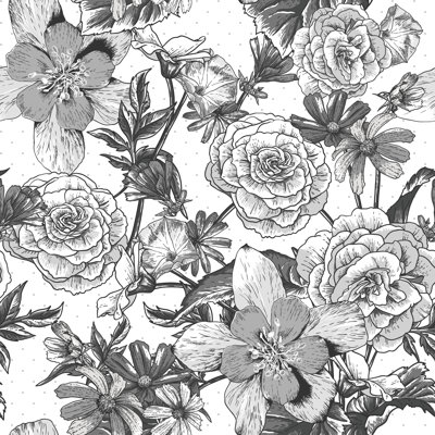 Peel & Stick Floral Roll