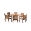 Leveb Outdoor 9 - Piece Teak Dining Set-1413991353-1413991347