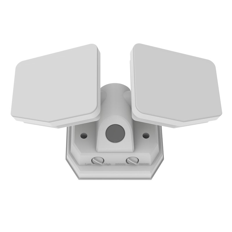 Lumière de sécurité crépuscule à l'aube à 3 000 lumens avec cct en continu - blanc, Blanc