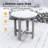  HDPE Small Round Side Table, Sturdy Outdoor Side Table, Weather-Resistant Outdoor End Tables for Patio, Porch, Deck-807496809