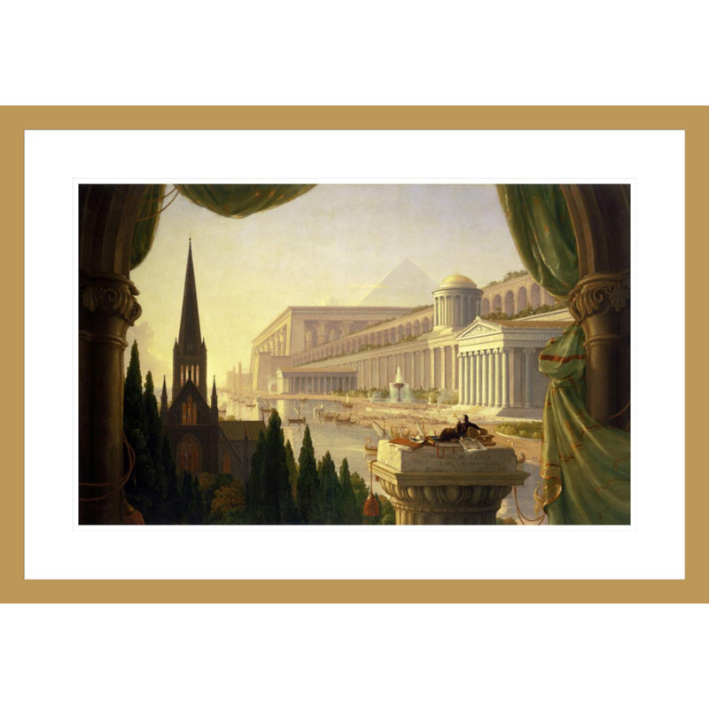 «The Architect's Dream» par Thomas Cole, impression giclée sur cadre, H 20,7 po x l 29,5 po