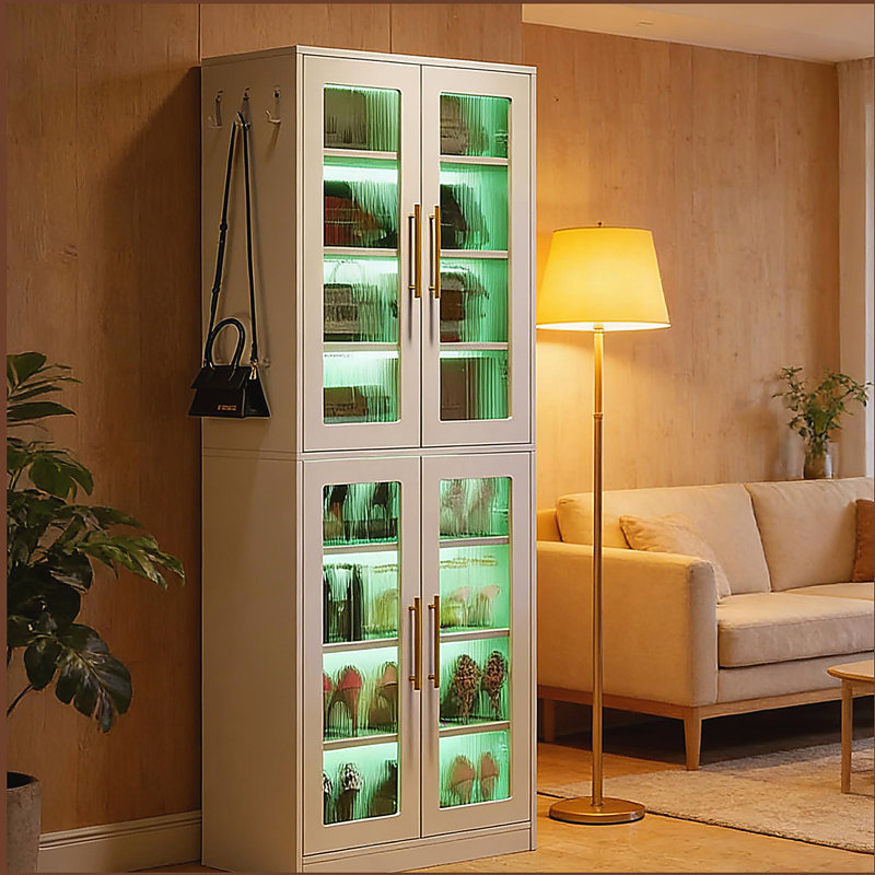 Armoire de style moderne, armoire à chaussures, armoire unique
