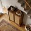Armoire à chaussures 42,5 po en rotin avec portes-2031317028