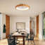 Ventilateur de plafond encastré en bois naturel et blanc mat 20 pouces avec lumière DEL, 6 vitesses, moteur à courant continu silencieux, télécommande, idéal pour les maisons modernes