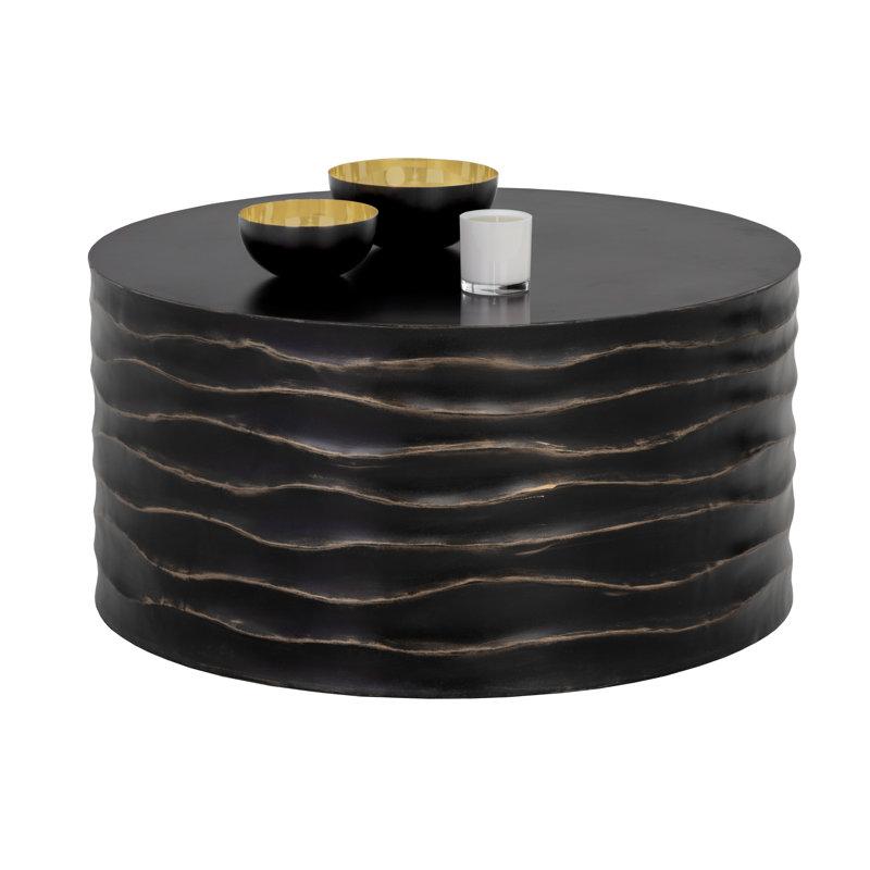 Deans Coffee Table - Black, Black, 16" H x 32" L x 32" W