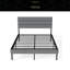 Structure de lit plateforme tapissier - avec tête de lit, aucun sommier nécessaire, rangement sous le lit 14 po-118607244-118607246
