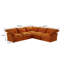 Canapé modulaire rembourré en velours côtelé 5 pièces Fairford-1247395050
