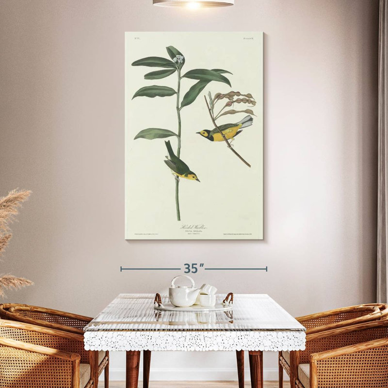 Keiri Hooded Warbler, 51" H x 34" W