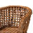 Carlmontia Low Back Rattan Arm Chair Dining Chair