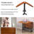 Multifunction Table Drop Leaf Dining Table - 47" Wooden Foldable Kitchen Table With 6 Wheels (Brown)