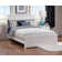 Nantucket Low Profile Solid Wood Platform Bed with Matching Footboard