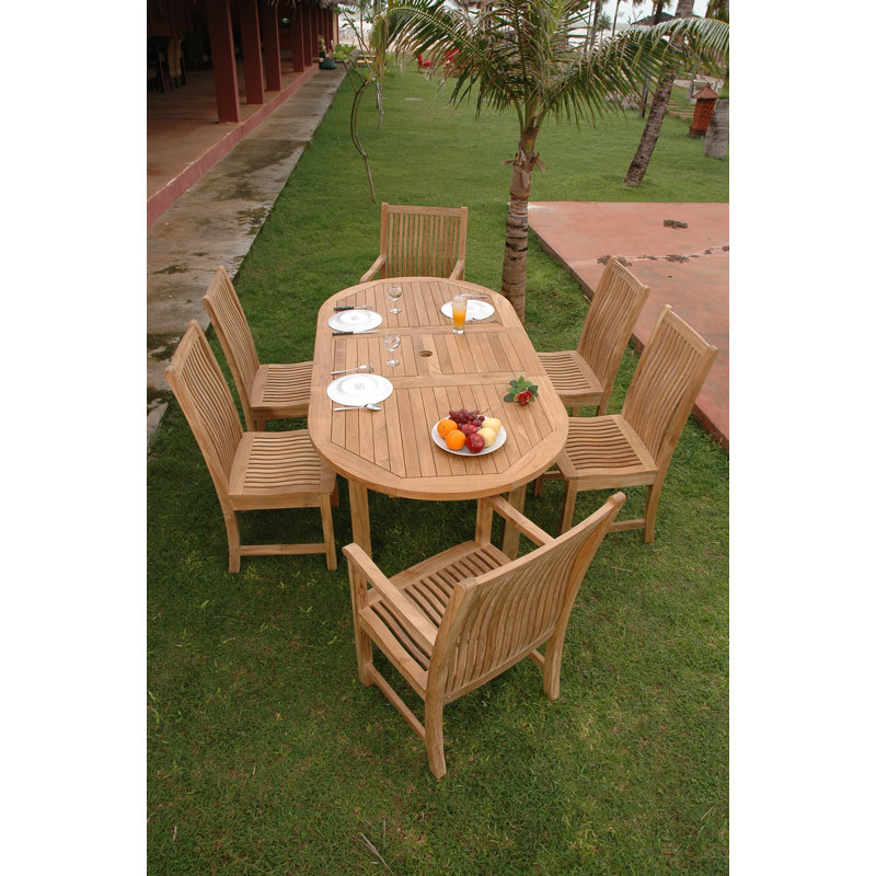Guardacosta Outdoor 7 - Piece Teak Dining Set