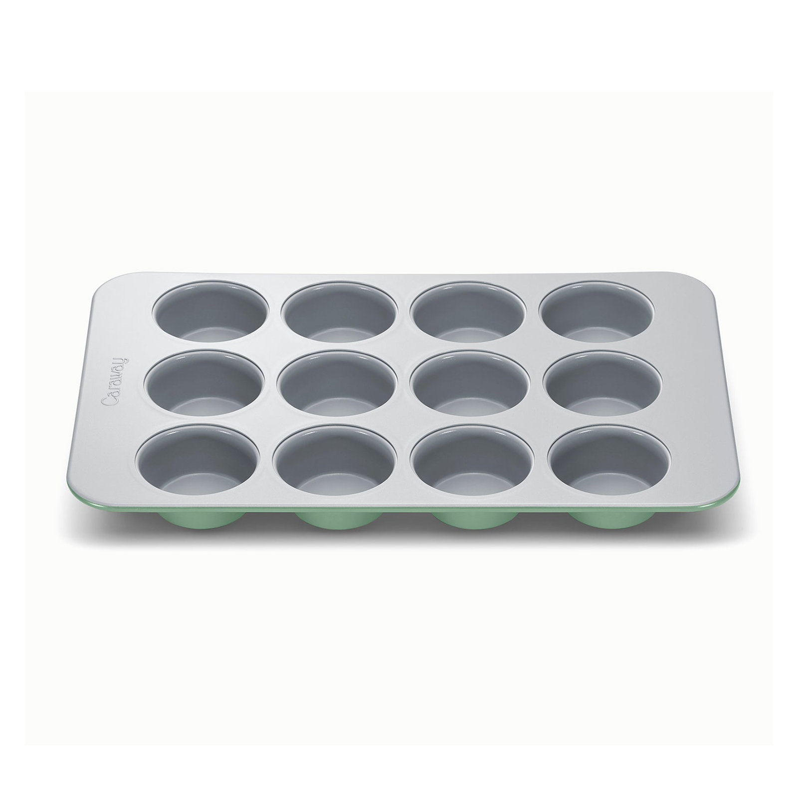 Caraway 12 Cup Nonstick Ceramic Muffin Pan, Sage, Sage