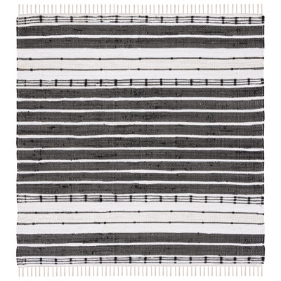 Martigues Striped Kilim Flat Weave Cotton Striped Rug