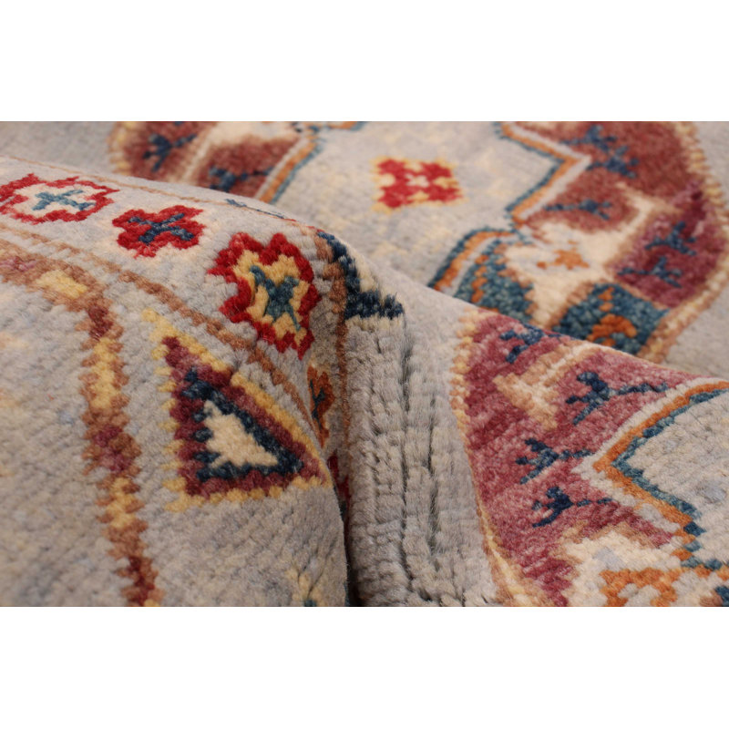 Yutika One-of-a-Kind 3'11" X 6'0" New Age Wool Area Rug Grey