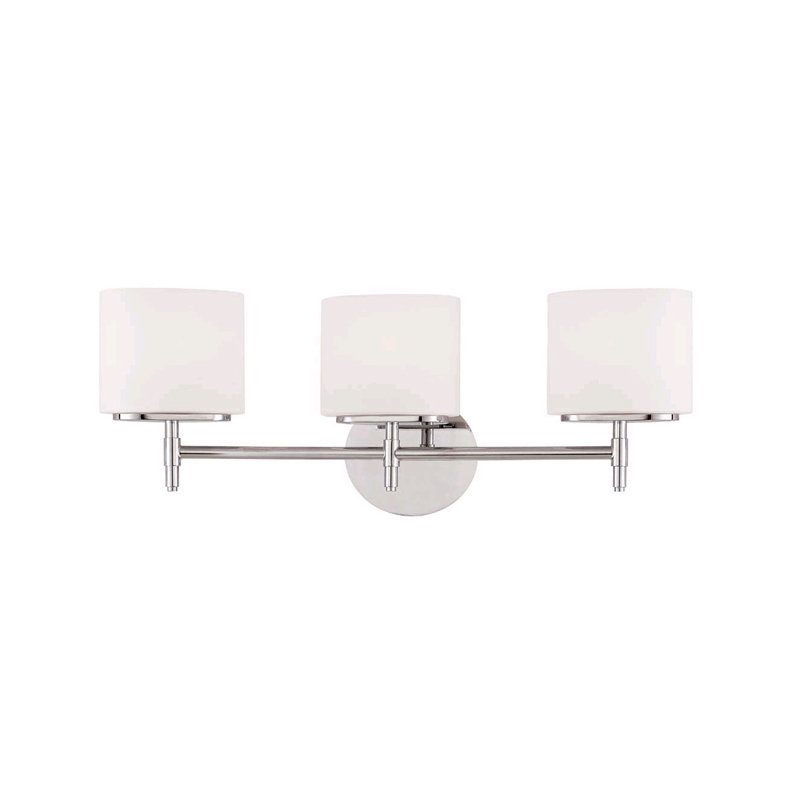 Trinity 3 - Light Vanity Light, Satin Nickel