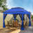 11 Ft. W x 11 Ft. D Pop Up Canopy Patio Gazebo with Mesh Wall-94240915