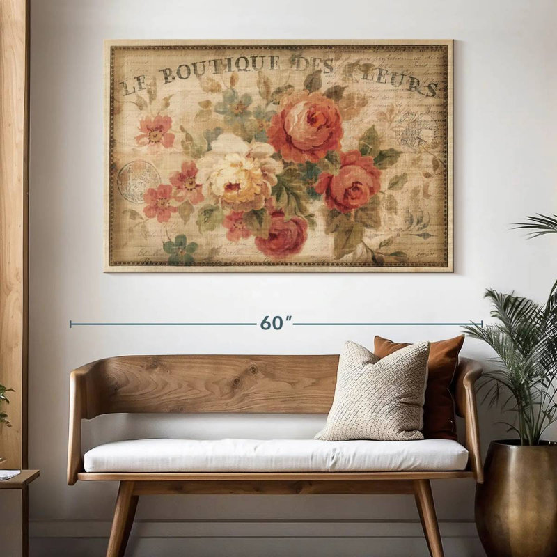 Harnek Parisian Flowers III, 34" H x 51" W