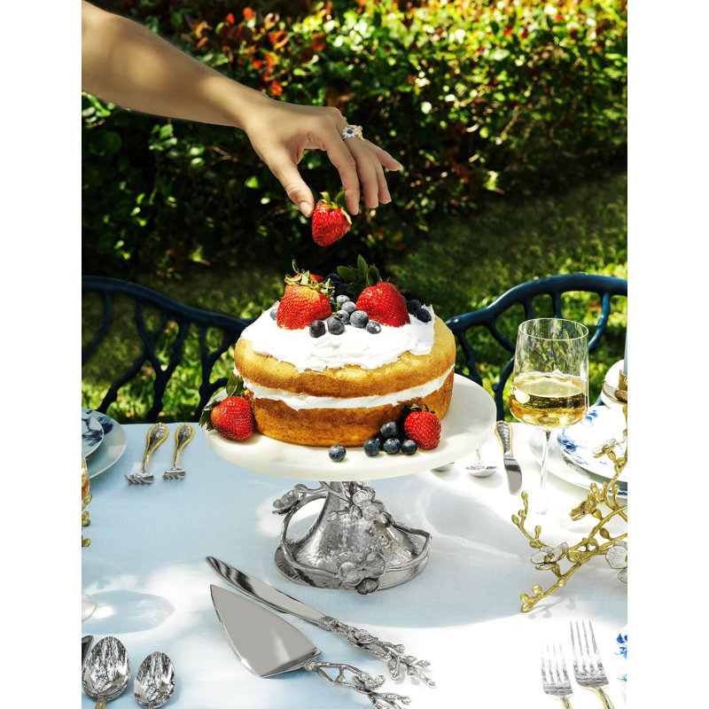 White Orchid Cake Stand