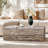 Coffee Table – Gray Marble Pattern MDF – 39.3"x21.6" – Rectangular – Waterproof – Easy Clean – Modern Minimalist