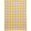 Tapis jaune / blanc crocheté à la main Zager